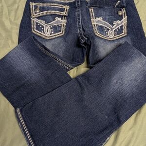 Maurices Dark Blue Boot Cut Jeans